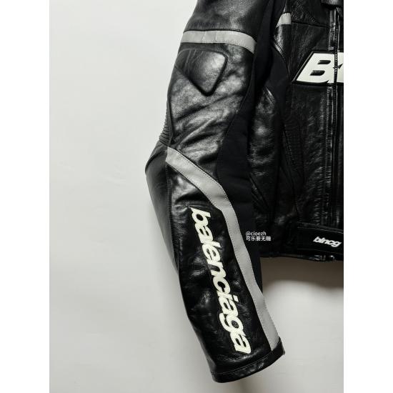 Balenciaga Black Motorcycle Leather Jacket