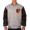 Baltimore Orioles Black and Gray Varsity Poly Twill Jacket