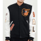 Baltimore Orioles Black and White Varsity Jacket