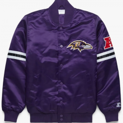 Baltimore Ravens Purple Satin Jacket Baltimore Ravens Purple Satin Jacket