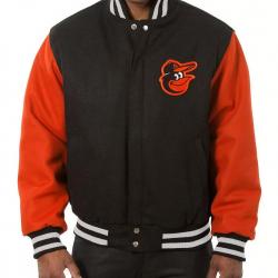 Baltimore Orioles Orange Black Wool Varsity Jacket Baltimore Orioles Orange Black Wool Varsity Jacket