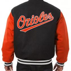 Baltimore Orioles Orange Black Wool Varsity Jacket Baltimore Orioles Orange Black Wool Varsity Jacket