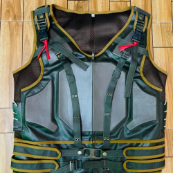 Bane Vest The Dark Knight Rises Military Tom Hardy Faux Leather Vest Costume