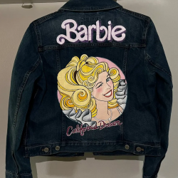 Barbie Denim Black Jacket Barbie 2023 jacket Barbie Denim Black Jacket Barbie 2023 jacket