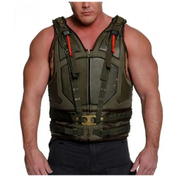 Batman Dark Knight Rises Cosplay Military Bane Faux Leather Vest
