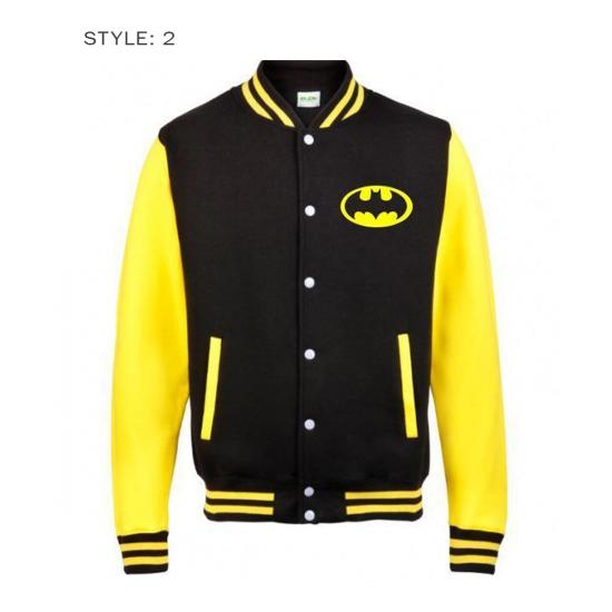 Batman Lettermen Black Varsity Jacket