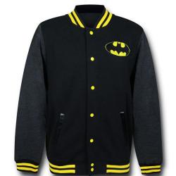 Batman Lettermen Black Varsity Jacket Batman Lettermen Black Varsity Jacket