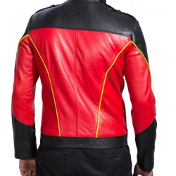 Batman Robin Red and Black Leather Jacket Batman Robin Red and Black Leather Jacket