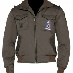 Battlestar Galactica Jamie Bamber Bomber Jacket Battlestar Galactica Jamie Bamber Bomber Jacket