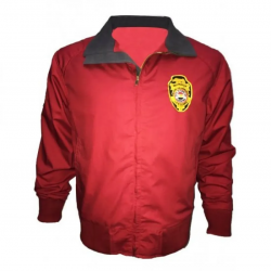 Baywatch Mens Red Lifeguard Cotton Bomber Jacket