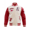 Wool Leather Cincinnati Reds Beige & Red Varsity Jacket