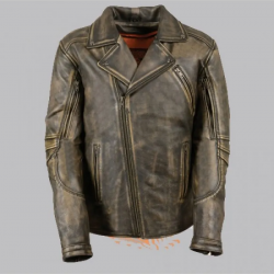 Beltless Brown Leather Motorcycle Jacket Beltless Brown Leather Motorcycle Jacket