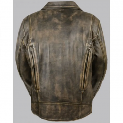 Beltless Brown Leather Motorcycle Jacket Beltless Brown Leather Motorcycle Jacket