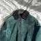 Berluti × Haider Ackermann FW18 English Green Shearling Bomber Jacket with Lizard Undercollar