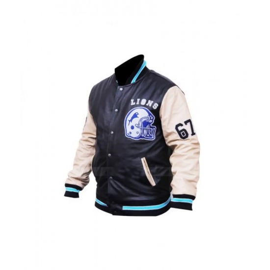 Beverly Hills Cop Axel Foley Detroit Lions Letterman Jacket