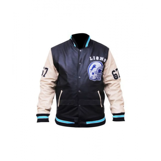 Beverly Hills Cop Axel Foley Detroit Lions Letterman Jacket