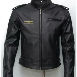 Biker Goldwing Black Leather Jacket Biker Goldwing Black Leather Jacket
