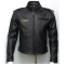 Biker Goldwing Black Leather Jacket