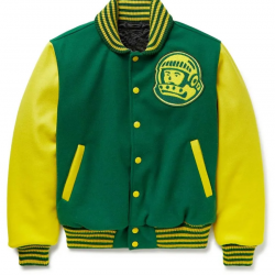 Billionaire Boys Club Astro Varsity Yellow and Green Jacket Billionaire Boys Club Astro Varsity Yellow and Green Jacket