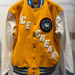 Billionaire Boys Club × Icecream Yellow Varsity Jacket