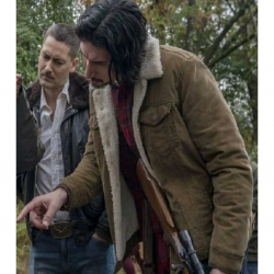 BlacKkKlansman Flip Zimmerman Shearling Jacket