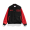 Black And Red Raw is War Varsity Jacket