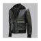 Black Bomber Leather Jacket
