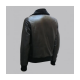 Black Bomber Leather Jacket