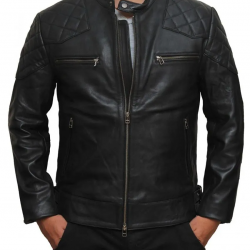 Black Leather David Beckham Jacket Black Leather David Beckham Jacket