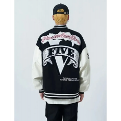 Black Work Varsity Jacket