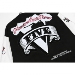 Black Work Varsity Jacket Black Work Varsity Jacket
