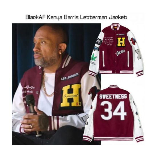 BlackAF Kenya Barris Letterman Varsity Jacket