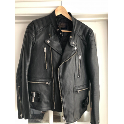 Blackmeans Men's Black Moto Jacket