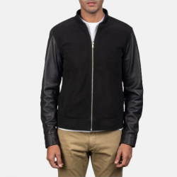 Blain Black Hybrid Bomber Jacket Blain Black Hybrid Bomber Jacket
