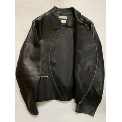 Bottega Veneta Men's Leather Jacket in Black