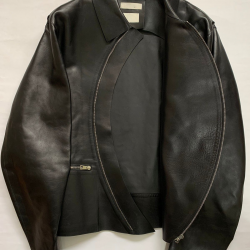 Bottega Veneta Men's Leather Jacket in Black