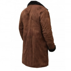 Brad Pitt Snatch Mickey ONeil Brown Suede Leather Shearling Coat Brad Pitt Snatch Mickey ONeil Brown Suede Leather Shearling Coat