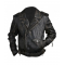 Brando Biker Vintage Cafe Racer Distressed Black Leather Jacket
