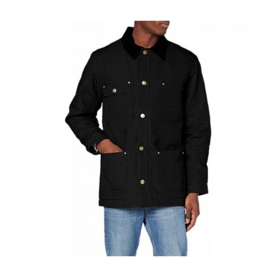 Brayton Men's Black Cotton Chore Jacket