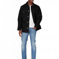 Brayton Men's Black Cotton Chore Jacket