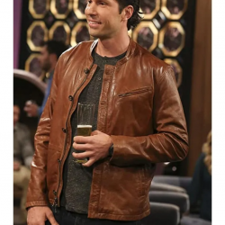 Brian Thomas Smith The Big Bang Theory Brown Leather Jacket Brian Thomas Smith The Big Bang Theory Brown Leather Jacket