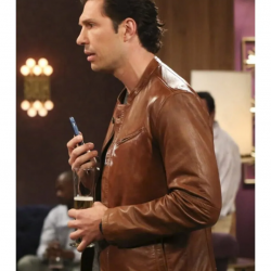Brian Thomas Smith The Big Bang Theory Brown Leather Jacket Brian Thomas Smith The Big Bang Theory Brown Leather Jacket