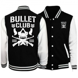 Bullet Club Letterman Black and White Jacket Bullet Club Letterman Black and White Jacket