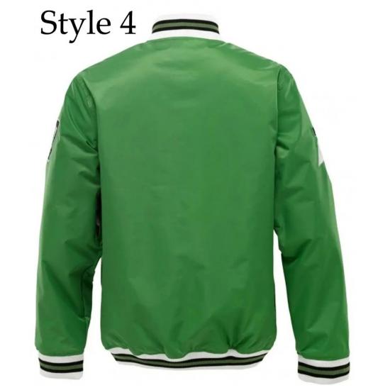 Burton Snowboard Green Varsity Jacket