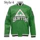 Burton Snowboard Green Varsity Jacket