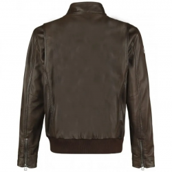 Call Of Duty WWII Mens Brown Leather Jacket Call Of Duty WWII Mens Brown Leather Jacket