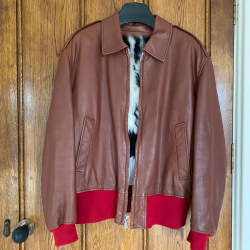 Calvin Klein Brown Leather Jacket