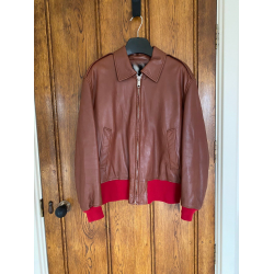 Calvin Klein Brown Leather Jacket