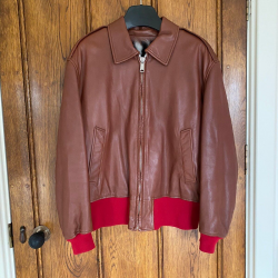 Calvin Klein Brown Leather Jacket