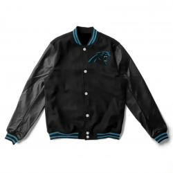 Carolina Panthers Black Letterman Jacket Carolina Panthers Black Letterman Jacket